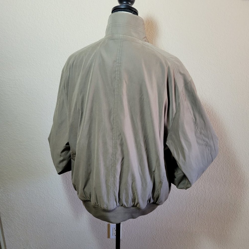 Weatherproof Mens Jacket XL Brown Beige Tan Microfiber Coat Water Repellent Zip - Picture 7 of 9